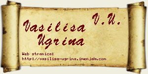 Vasilisa Ugrina vizit kartica